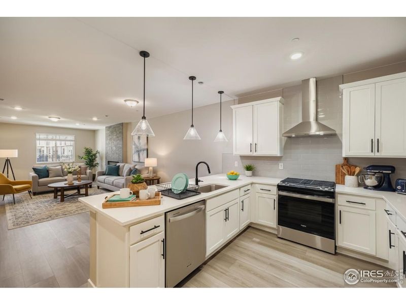 Furnished interior view inside a new home in , Longmont (Image 17).