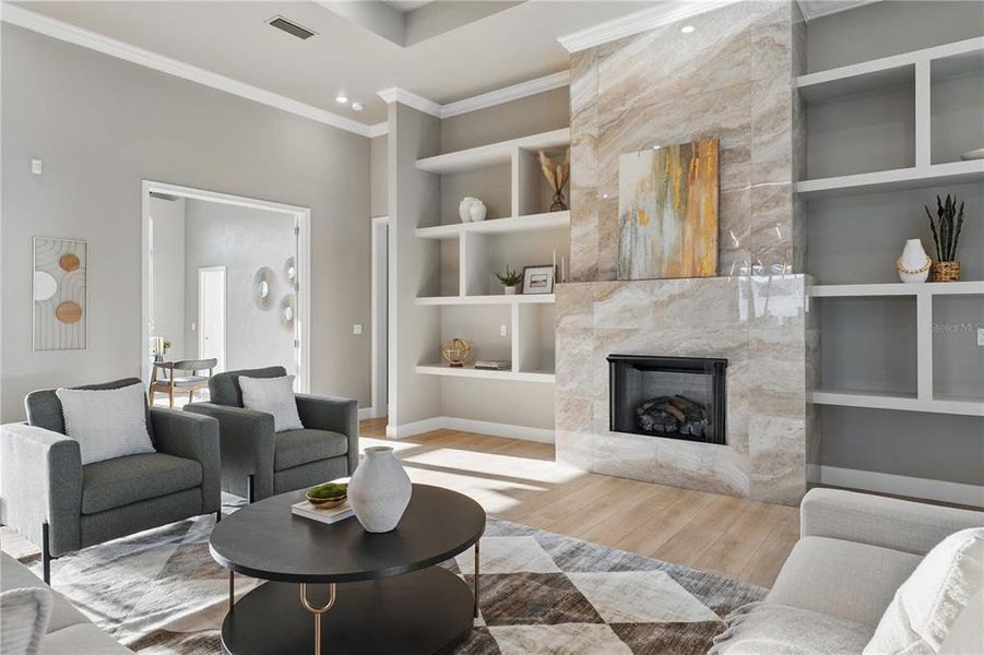 Furnished interior view inside a new home in , Archer (Image 32).