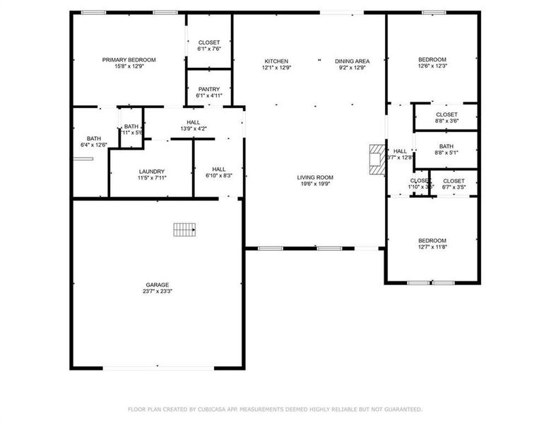 2D floor plan layout of this home in , Bluff Dale, TX (Image 3).