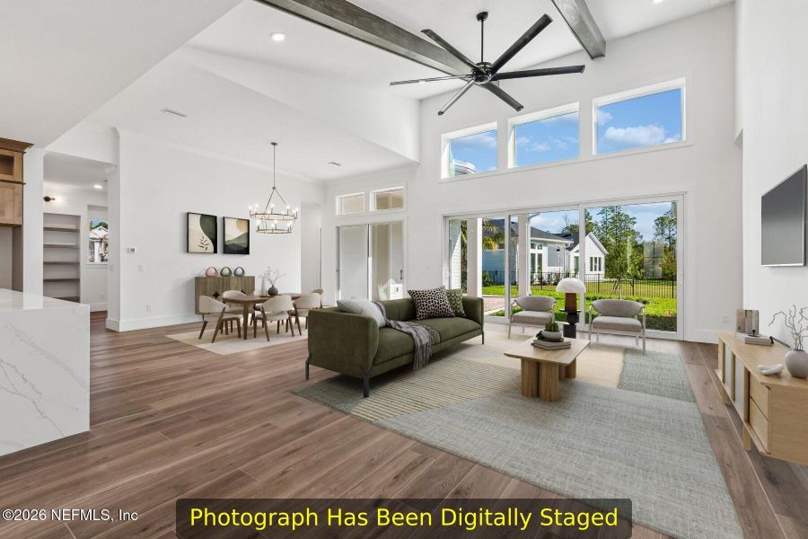 Furnished interior view inside a new home in Coral Ridge at Seabrook 80’, Ponte Vedra (Image 16).