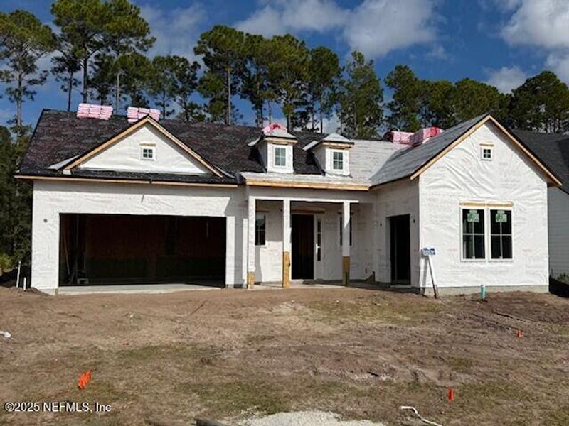 In-progress construction of a new home in Amelia National Country Club, Fernandina Beach, FL (Image 34).