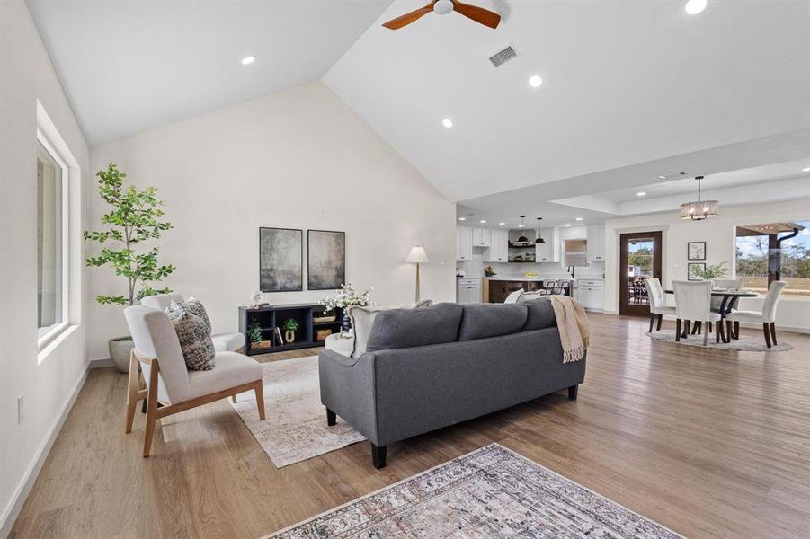 Furnished interior view inside a new home in , Brookston (Image 7).