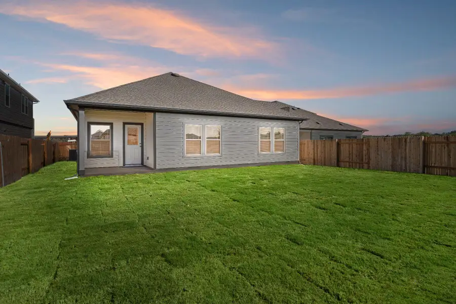 Rear of Home and Private Backyard Rear of Home and Private Backyard