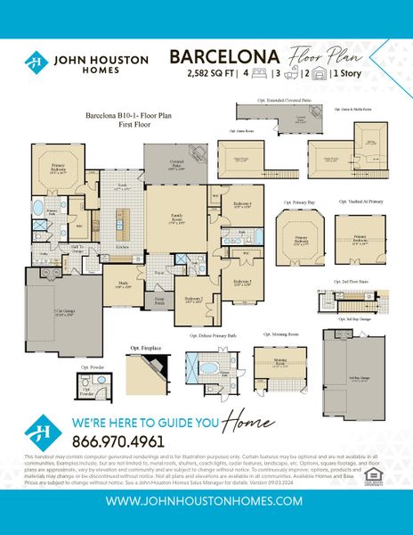 2D floor plan layout for the Barcelona by John Houston Homes in Valor Estates, Temple, TX (Image 3). 2D floor plan layout for the Barcelona by John Houston Homes in Valor Estates, Temple, TX (Image 3).