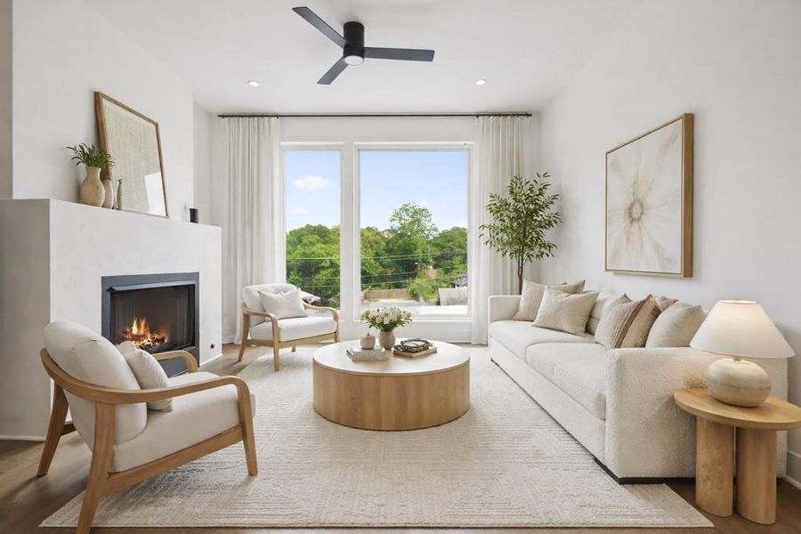 Furnished interior view inside a new home in Arlo Modern, Atlanta (Image 4).