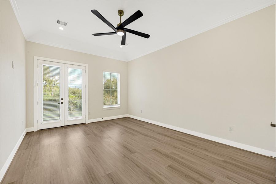 primary Bedroom with vaulted ceilings