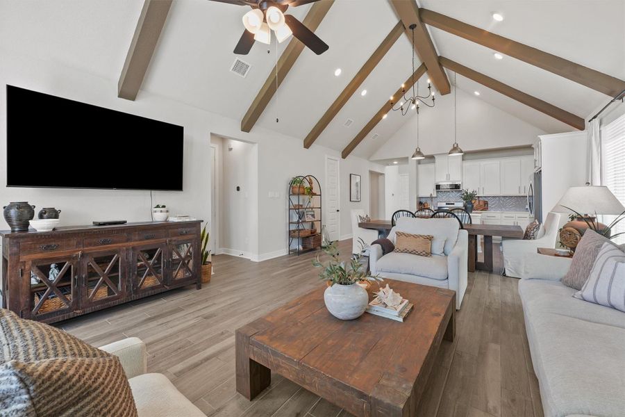 Vaulted ceilings throughout Vaulted ceilings throughout