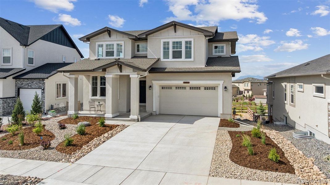 Exterior details and patio area of a home in , Colorado Springs (Image 26). Exterior details and patio area of a home in , Colorado Springs (Image 26).