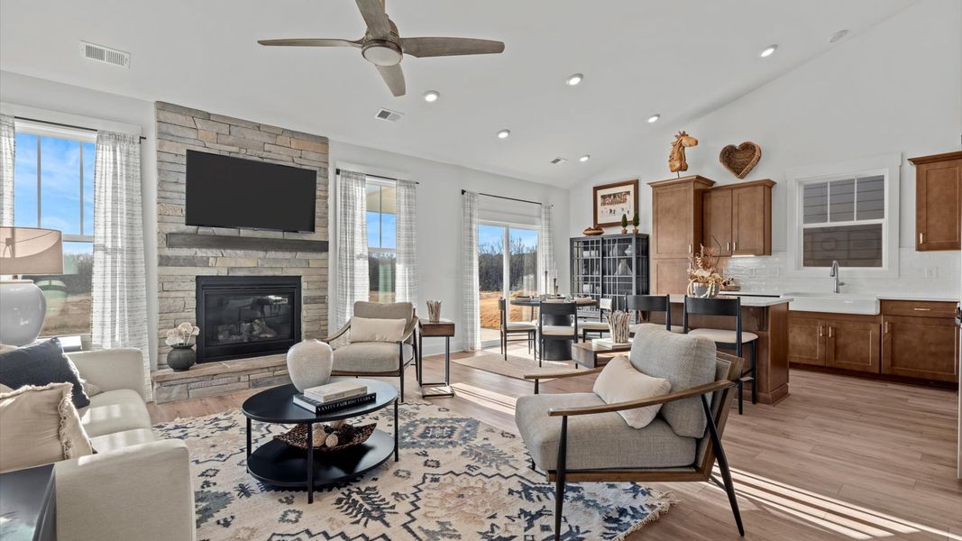 Furnished interior view inside a new home in The Reserve at Livingston Park, Easley (Image 3).