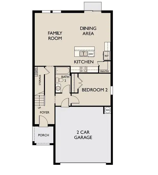 2D floor plan layout of this home in Stonebrooke, Conroe, TX (Image 3).