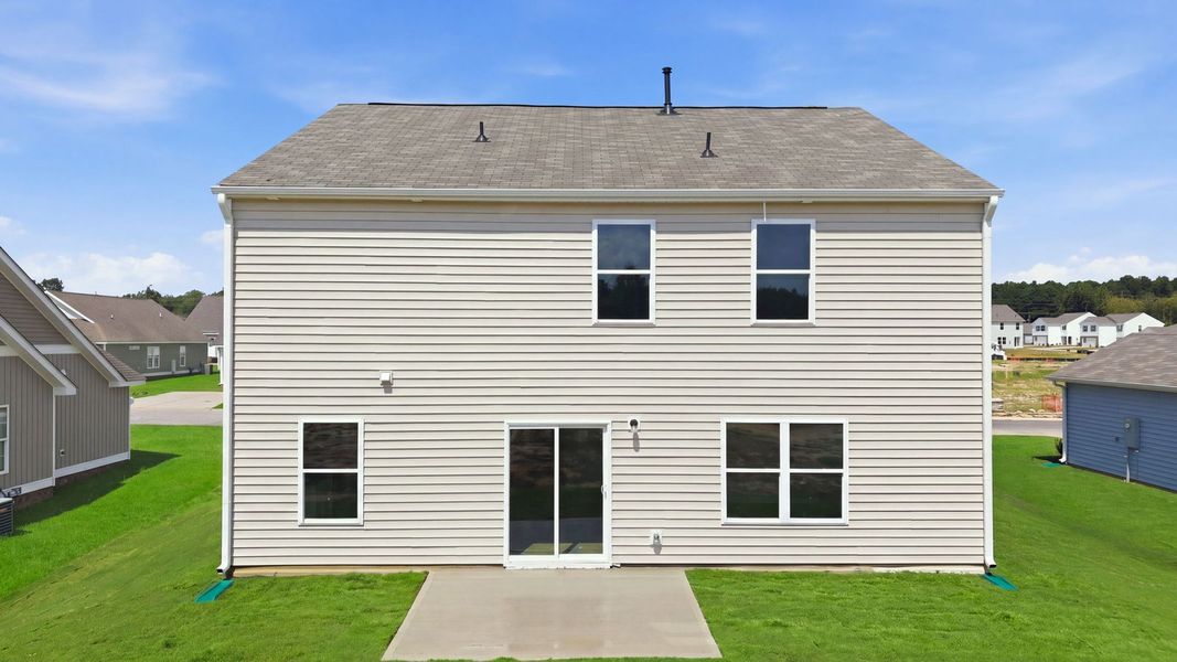 Exterior details and patio area of a home in Hunter Hill, Rocky Mount (Image 4).