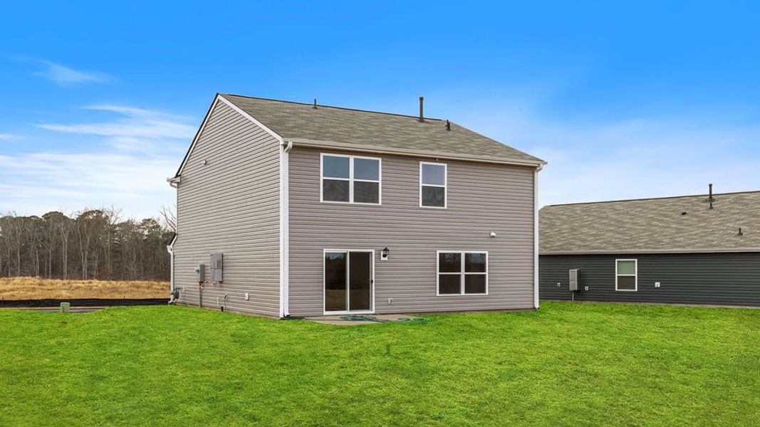 Exterior details and patio area of a home in Cedar Gap, Fountain Inn (Image 3).