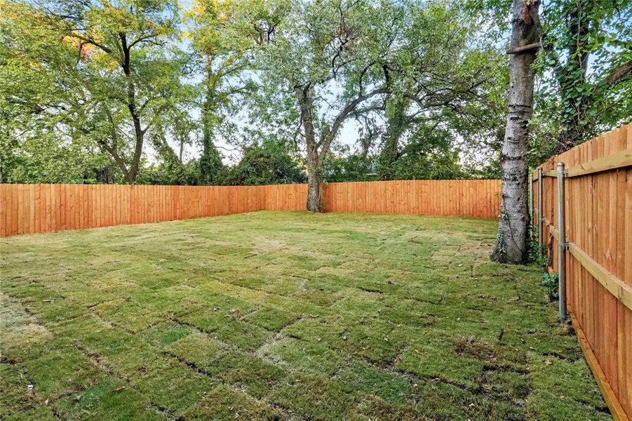View of fenced backyard View of fenced backyard