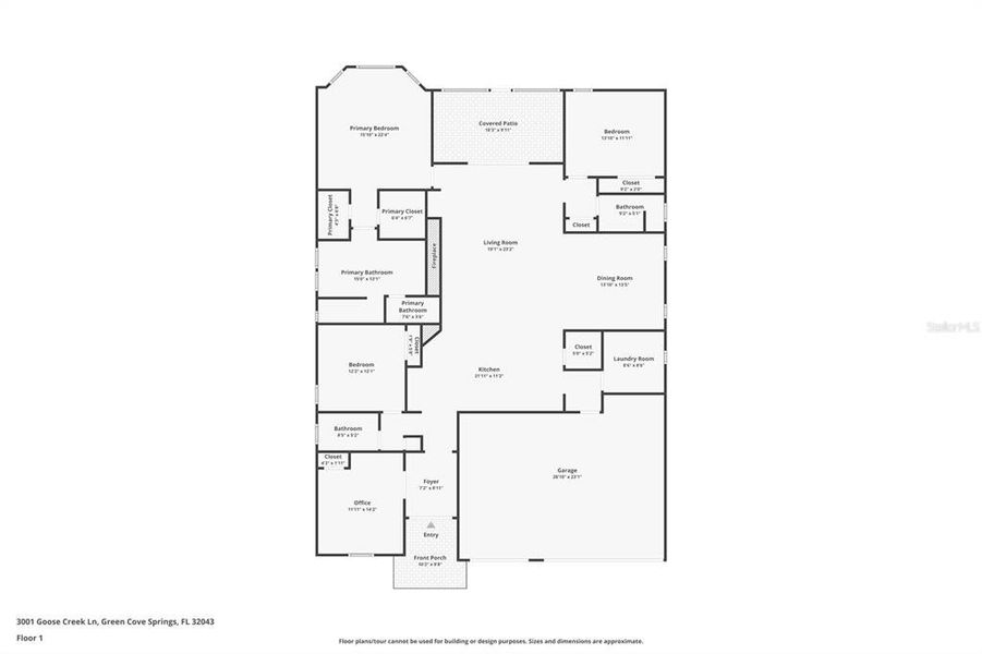 2D floor plan layout of this home in , Green Cove Springs, FL (Image 5).