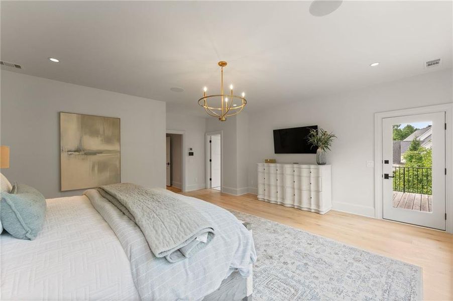 Furnished interior view inside a new home in , Dawsonville (Image 8).