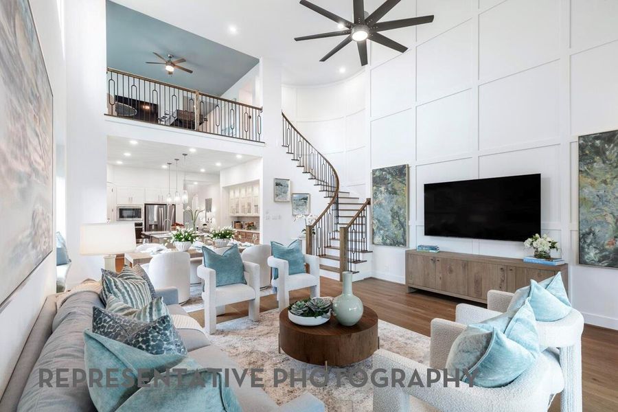 Furnished interior view inside a new home in Midline, Webster (Image 15). Furnished interior view inside a new home in Midline, Webster (Image 15).