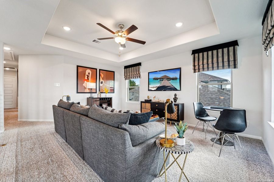 Furnished interior view inside a new home in Applewhite Meadows, San Antonio (Image 5). Furnished interior view inside a new home in Applewhite Meadows, San Antonio (Image 5).