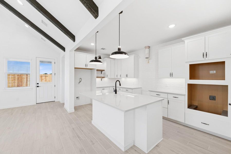 Gourmet island kitchen