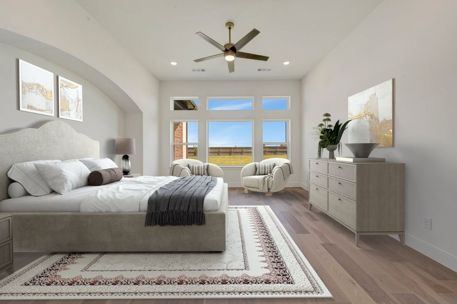 Furnished interior view inside a new home in Pecan Square - Estates, Northlake (Image 7).