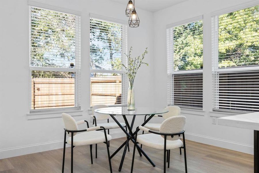 Furnished interior view inside a new home in , Dallas (Image 14).