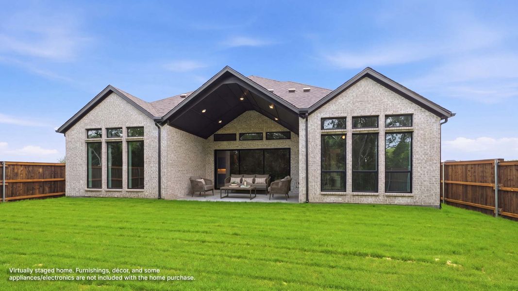 Exterior details and patio area of a home in The Parks at Wilson Creek, Celina (Image 2).