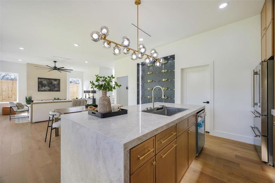 Furnished interior view inside a new home in , Dallas (Image 5).