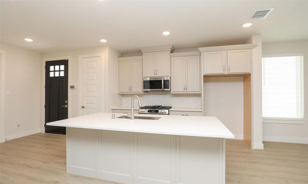 Furnished interior view inside a new home in Independence Heights, Houston (Image 15). Furnished interior view inside a new home in Independence Heights, Houston (Image 15).