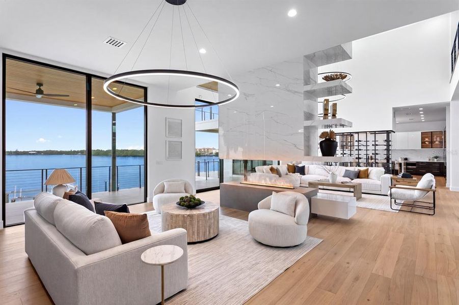 Furnished interior view inside a new home in , Tierra Verde (Image 9).