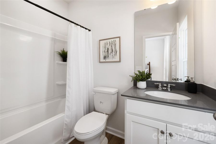 Furnished interior view inside a new home in Edgewood Preserve, Huntersville (Image 17). Furnished interior view inside a new home in Edgewood Preserve, Huntersville (Image 17).