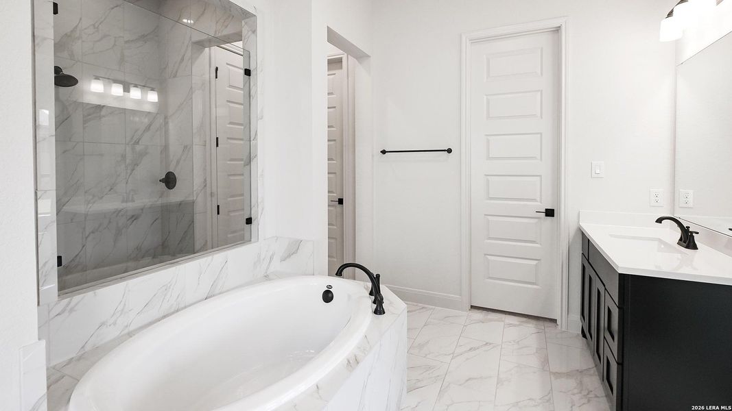 Furnished interior view inside a new home in Meadows of Mill Creek, Seguin (Image 8).