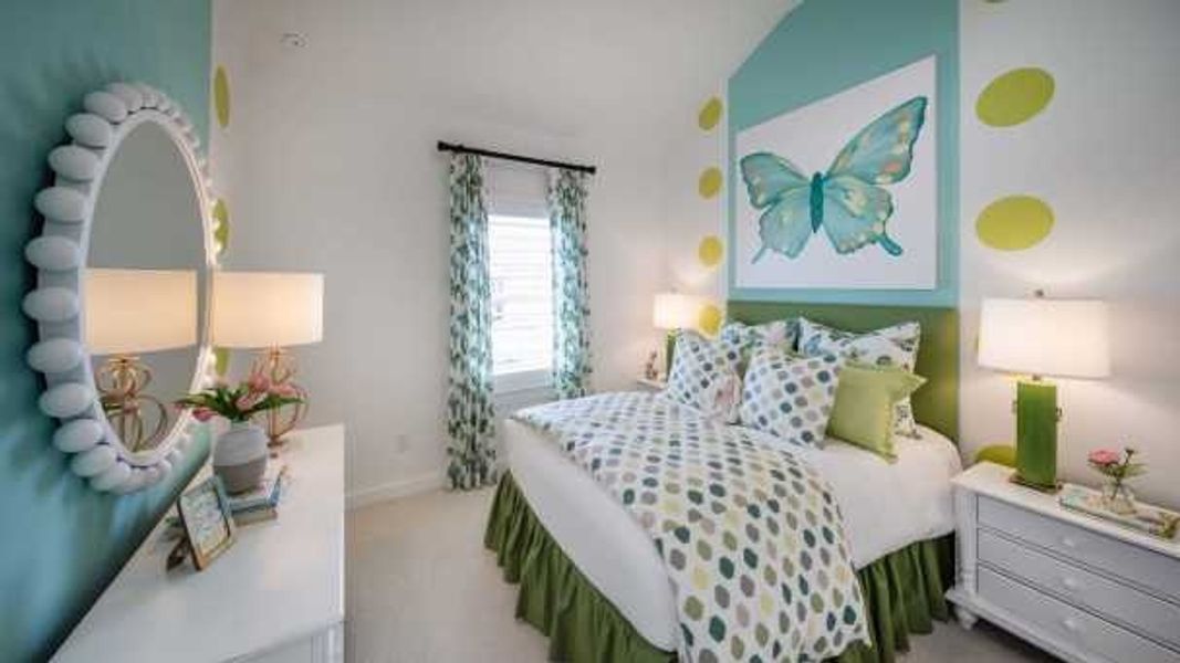 Furnished interior in a model home at Cross Creek Ranch: the City Series Collection in Fulshear (Image 26).