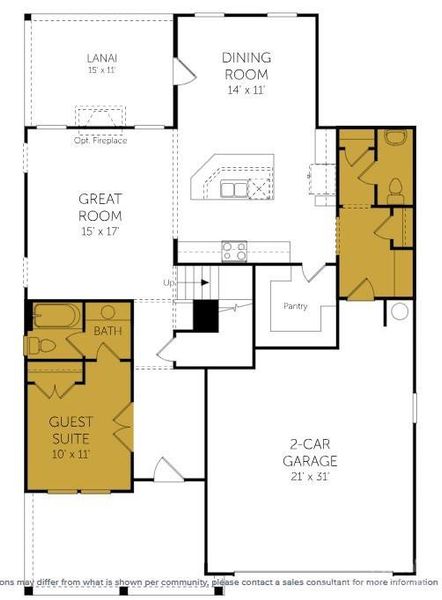 First floor layout