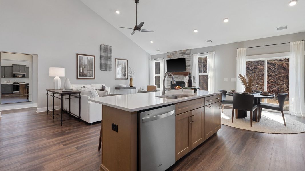 Furnished interior view inside a new home in The Reserve at Livingston Park, Easley (Image 9).