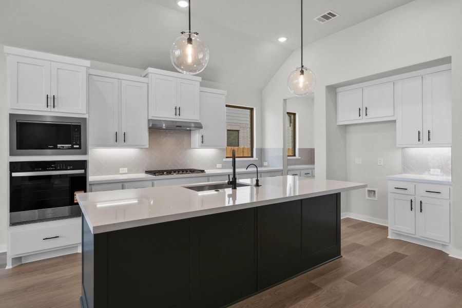 Center Island in Kitchen