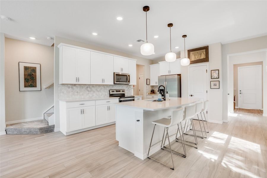 Amazing counter space and ample storage