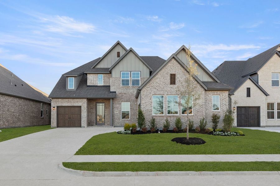 Representative exterior photo of a completed home built from the Edward- 70 ft Home Site by Rockwell Homes in Nelson Lake Estates, Rockwall, TX (Image 30). Representative exterior photo of a completed home built from the Edward- 70 ft Home Site by Rockwell Homes in Nelson Lake Estates, Rockwall, TX (Image 30).