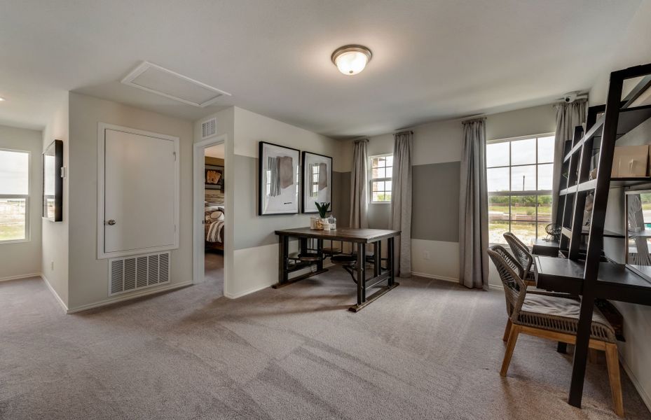 Spacious game room on second floor