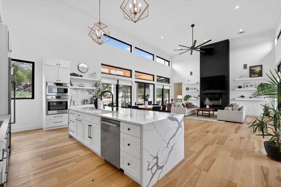 Furnished interior view inside a new home in , Spicewood (Image 11).