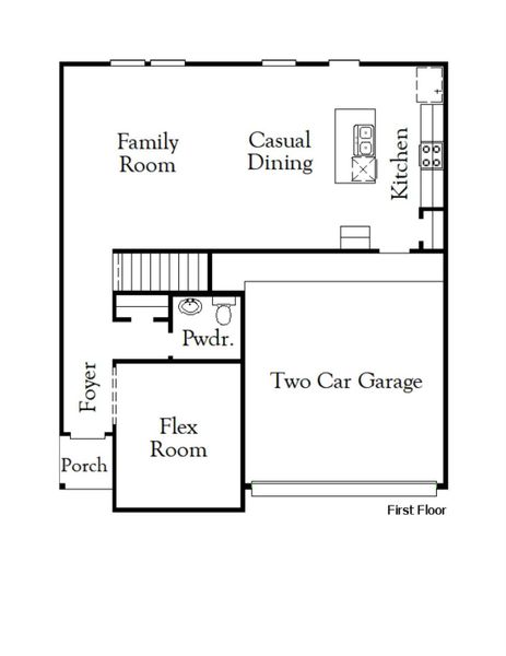 2D floor plan layout of this home in Cypress Green, Hockley, TX (Image 3).