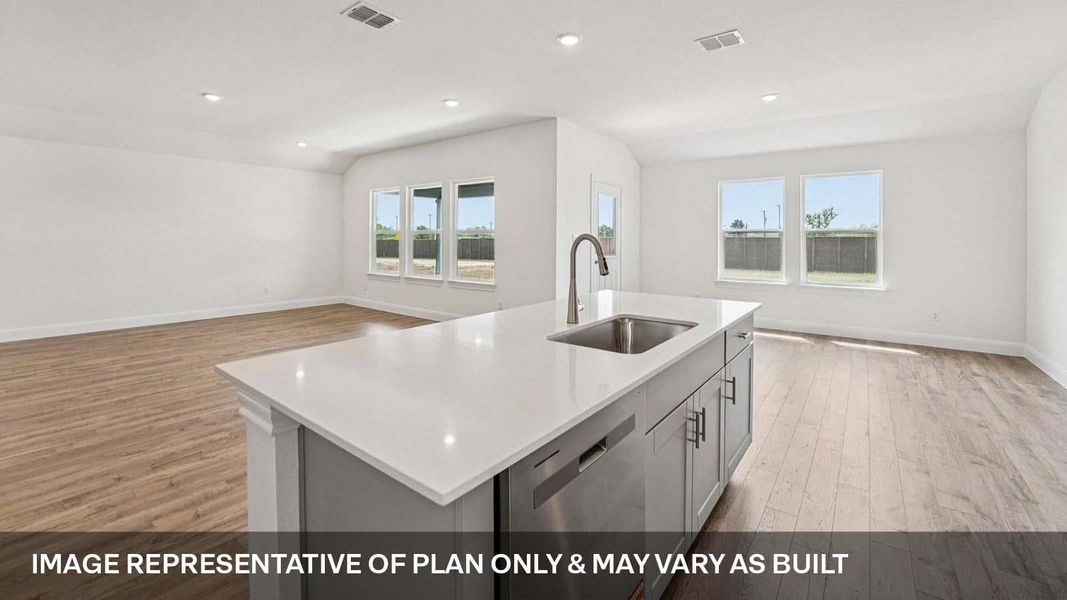Furnished interior view inside a new home in Railhead, Cedar Creek (Image 4).