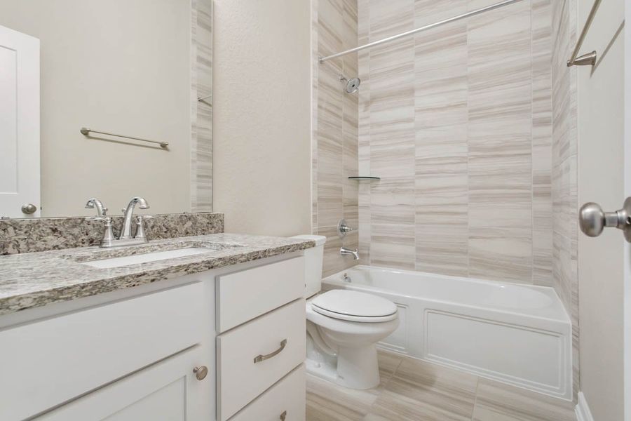 Furnished interior view inside a new home in Wood Leaf Reserve, Tomball (Image 13). Furnished interior view inside a new home in Wood Leaf Reserve, Tomball (Image 13).