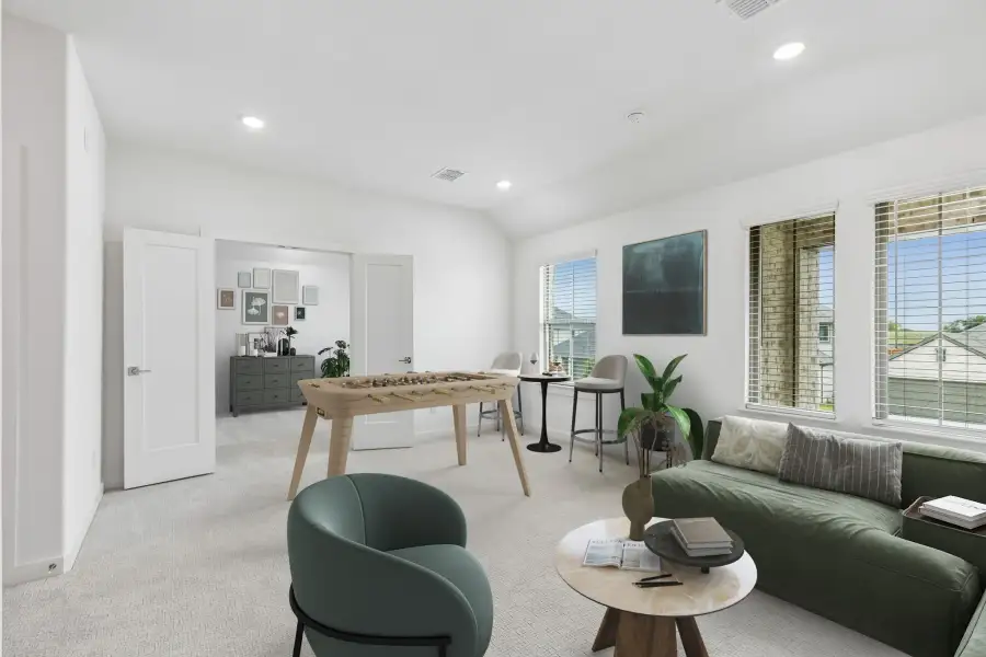 Game Room in the Claret home plan by Trophy Signature Homes – REPRESENTATIVE PHOTO