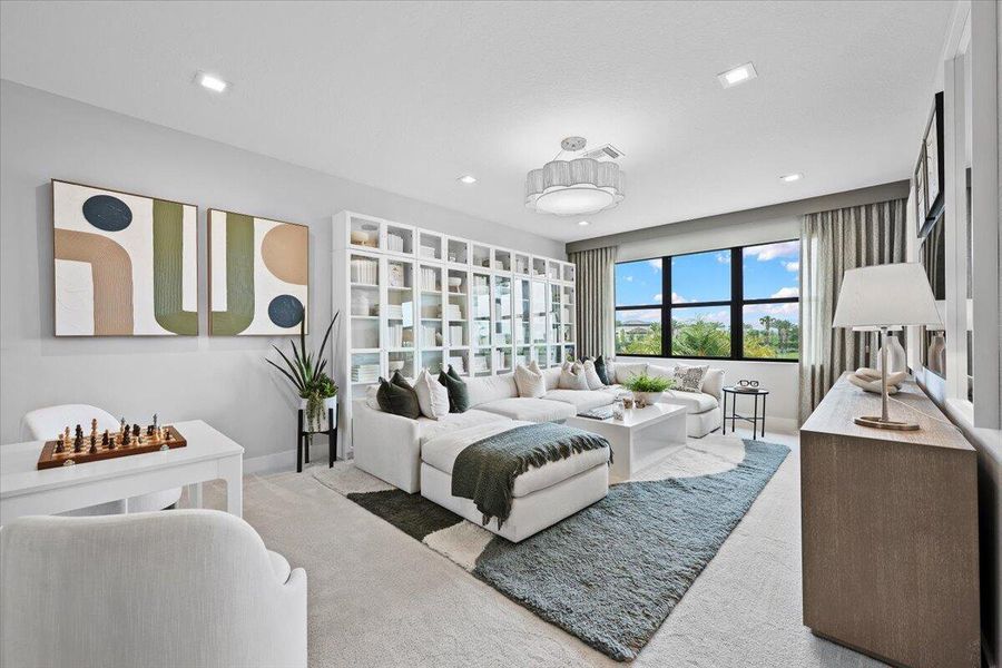Furnished interior view inside a new home in Apex at Avenir, Palm Beach Gardens (Image 13).