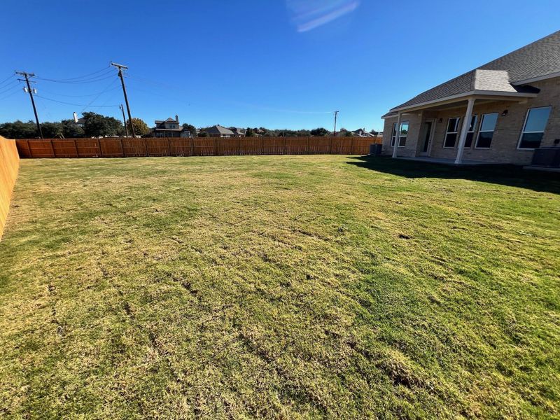 Exterior details and patio area of a home in Rosenbusch Ranch, Leander (Image 3).