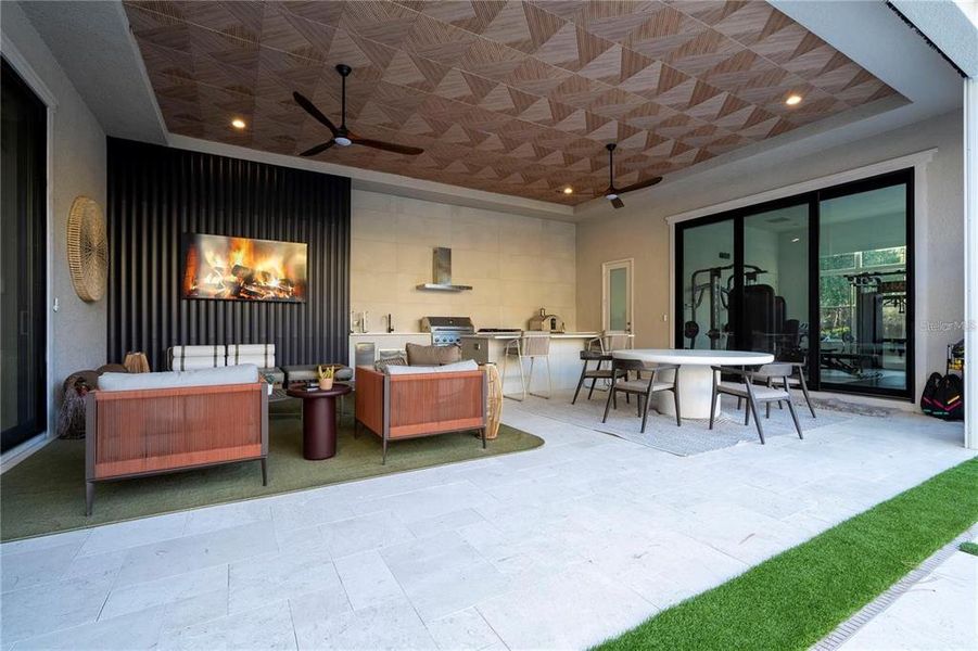 Exterior details and patio area of a home in , Montverde (Image 1). Exterior details and patio area of a home in , Montverde (Image 1).