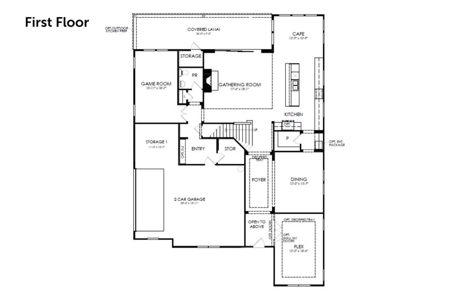 2D floor plan layout for the Roseland by Pulte Homes in Windsor Court, Fayetteville, GA (Image 4). 2D floor plan layout for the Roseland by Pulte Homes in Windsor Court, Fayetteville, GA (Image 4).