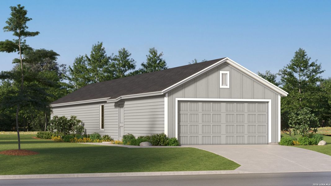 Front exterior of a new home in Brookmill, San Antonio, TX, highlighting curb appeal (Image 19). Front exterior of a new home in Brookmill, San Antonio, TX, highlighting curb appeal (Image 19).