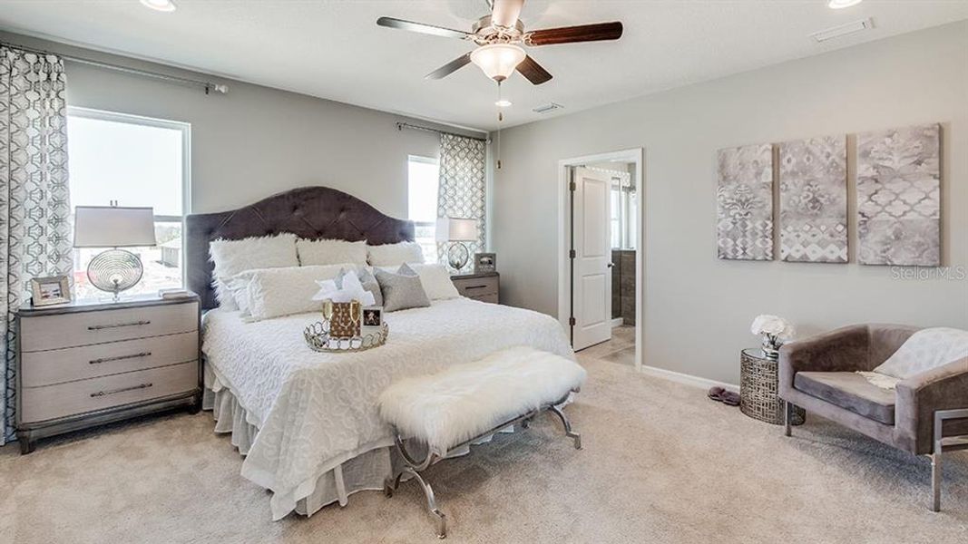 Furnished interior view inside a new home in Oakfield Trails, Parrish (Image 5). Furnished interior view inside a new home in Oakfield Trails, Parrish (Image 5).
