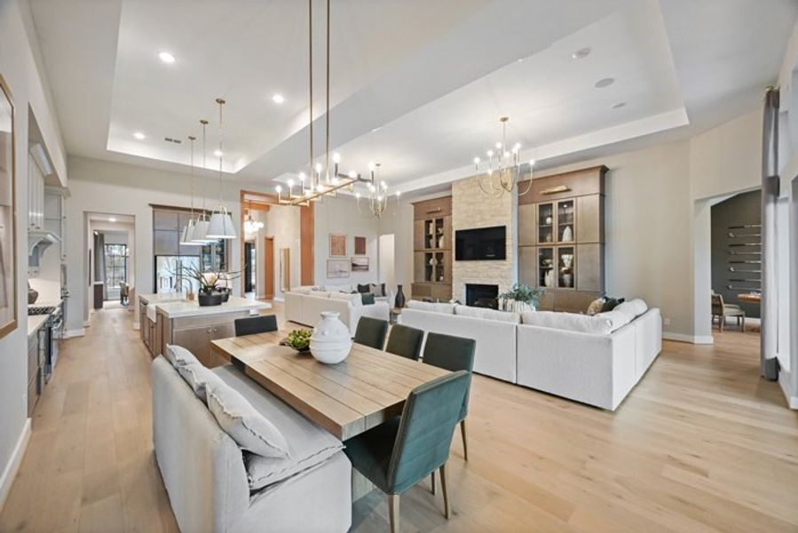 Furnished interior view inside a new home in Wildtree 70', Montgomery (Image 6).