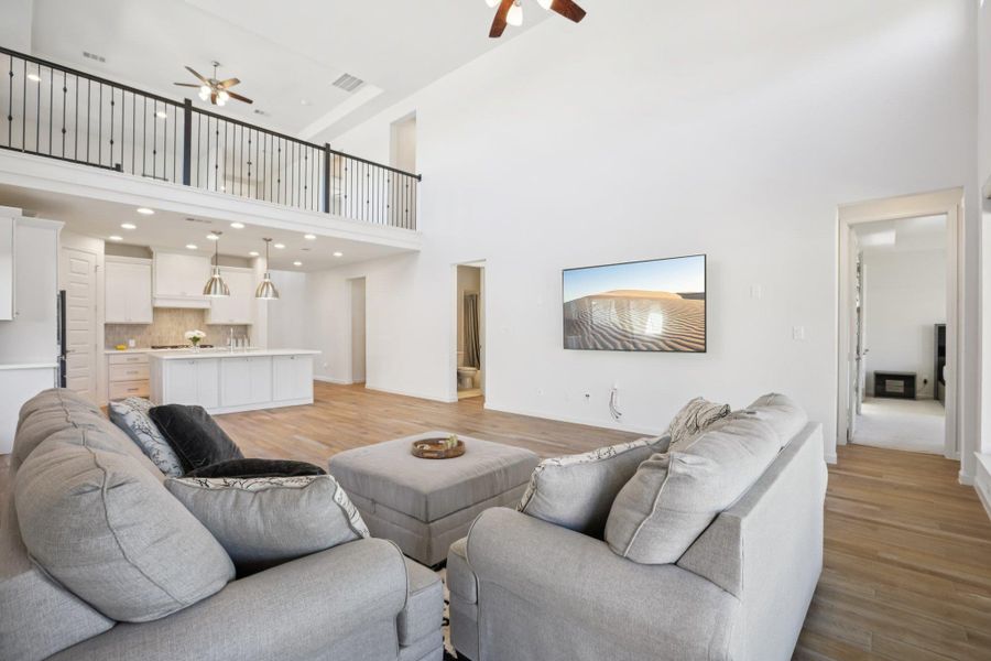 Furnished interior view inside a new home in , Leander (Image 16).